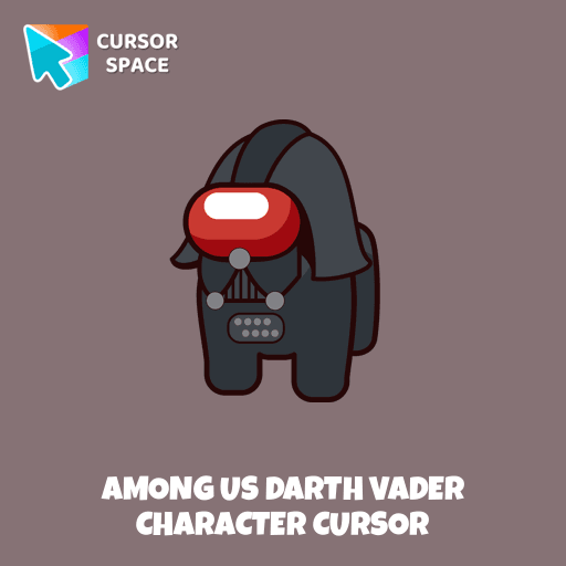 Among Us Darth Vader Character cursor pointer cursor